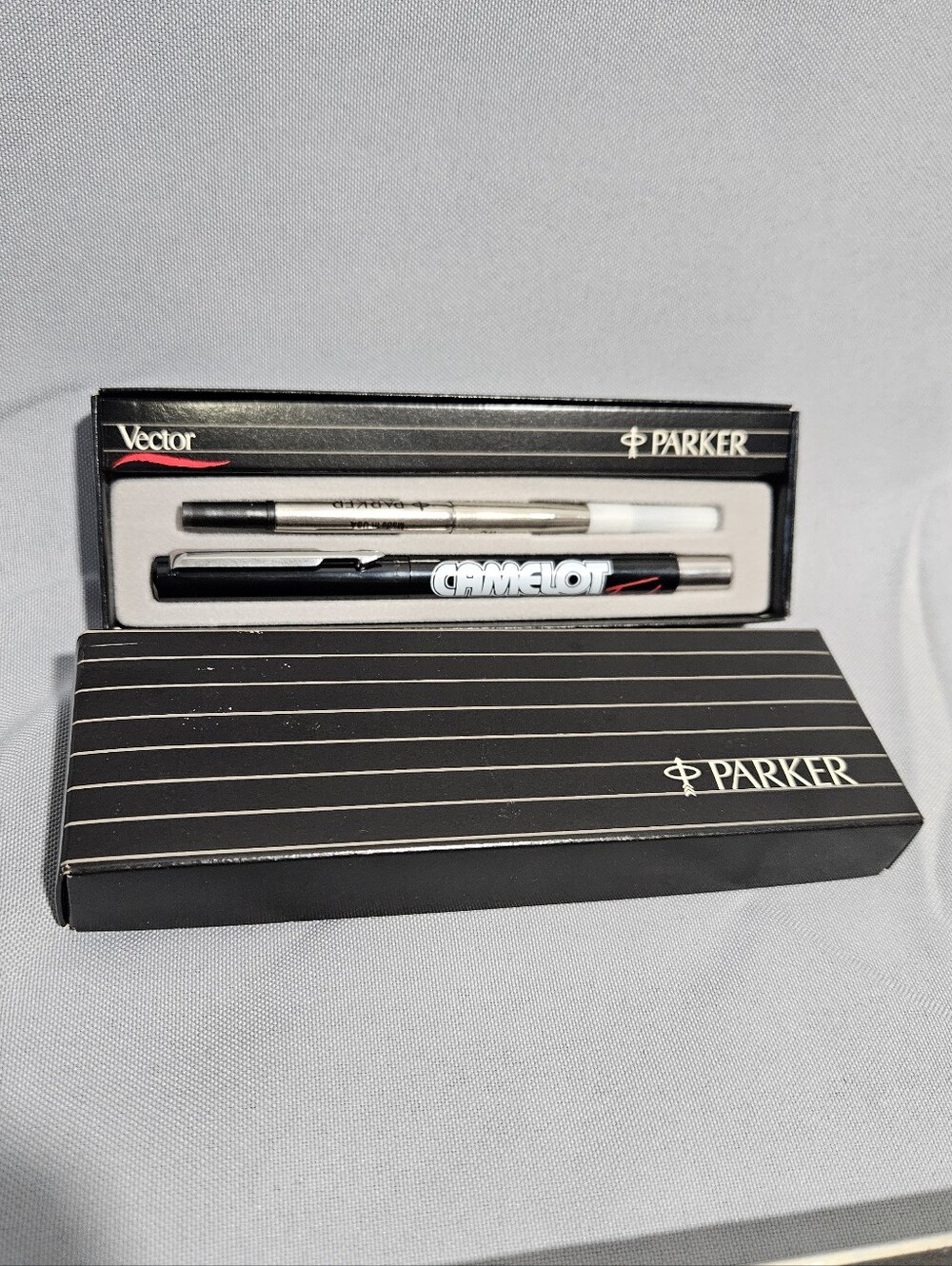 Parker Vector VTG Roller Ball Pen Camelot Covering Servicing Advertising Set New